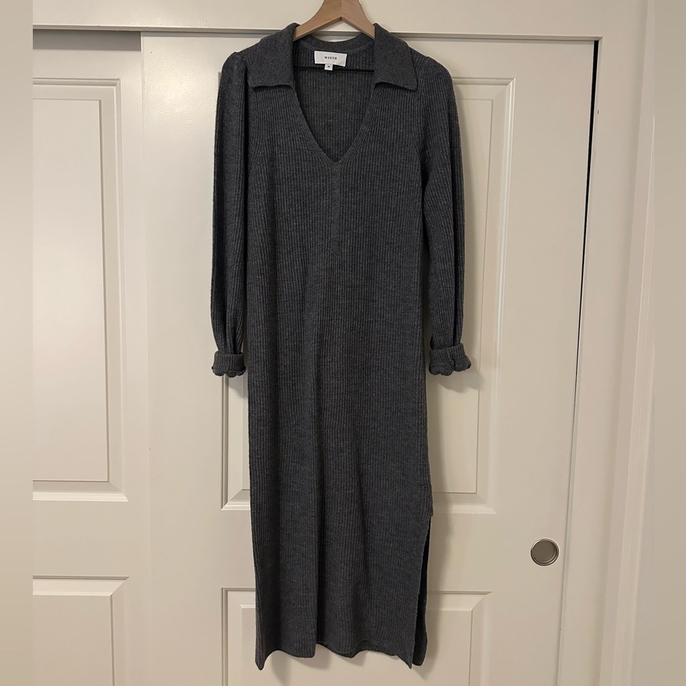 Grey Wyeth Wool/Cashmere Blend Dress